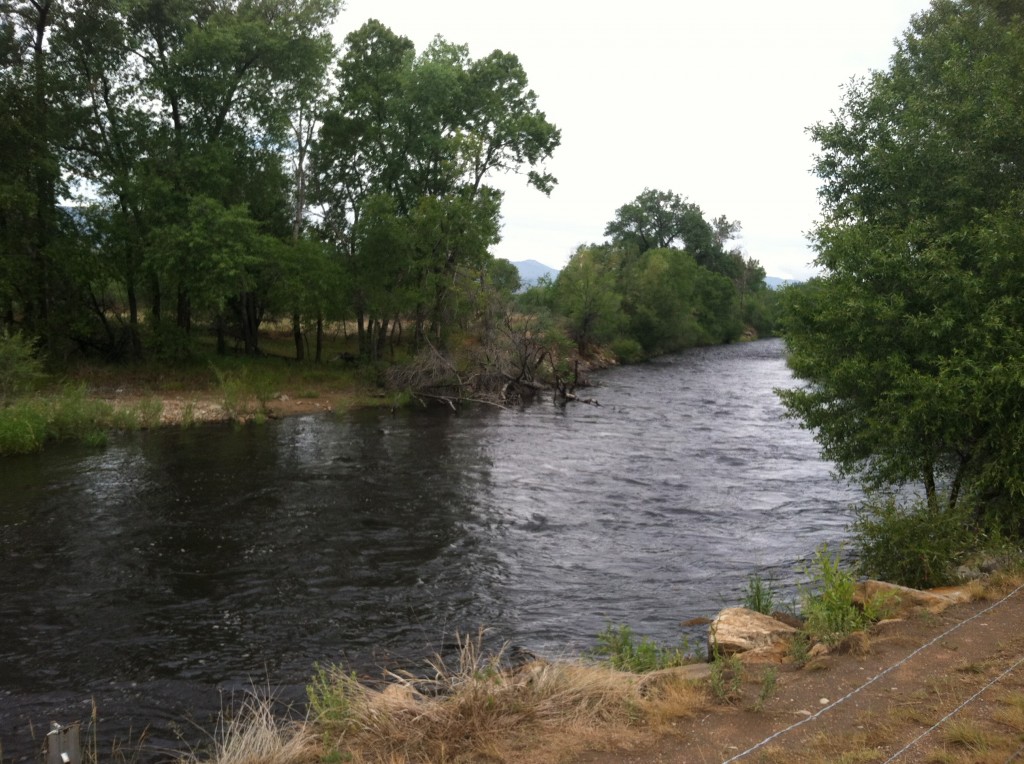 Cache la Poudre River runs black with High Park soot after flooding rain